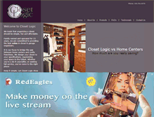 Tablet Screenshot of closetlogic.net
